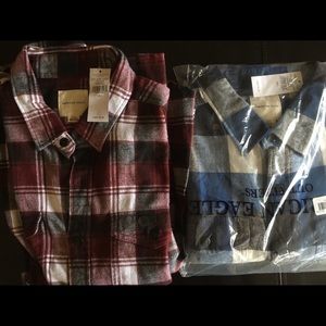American Eagles Flannel Shirts NWT